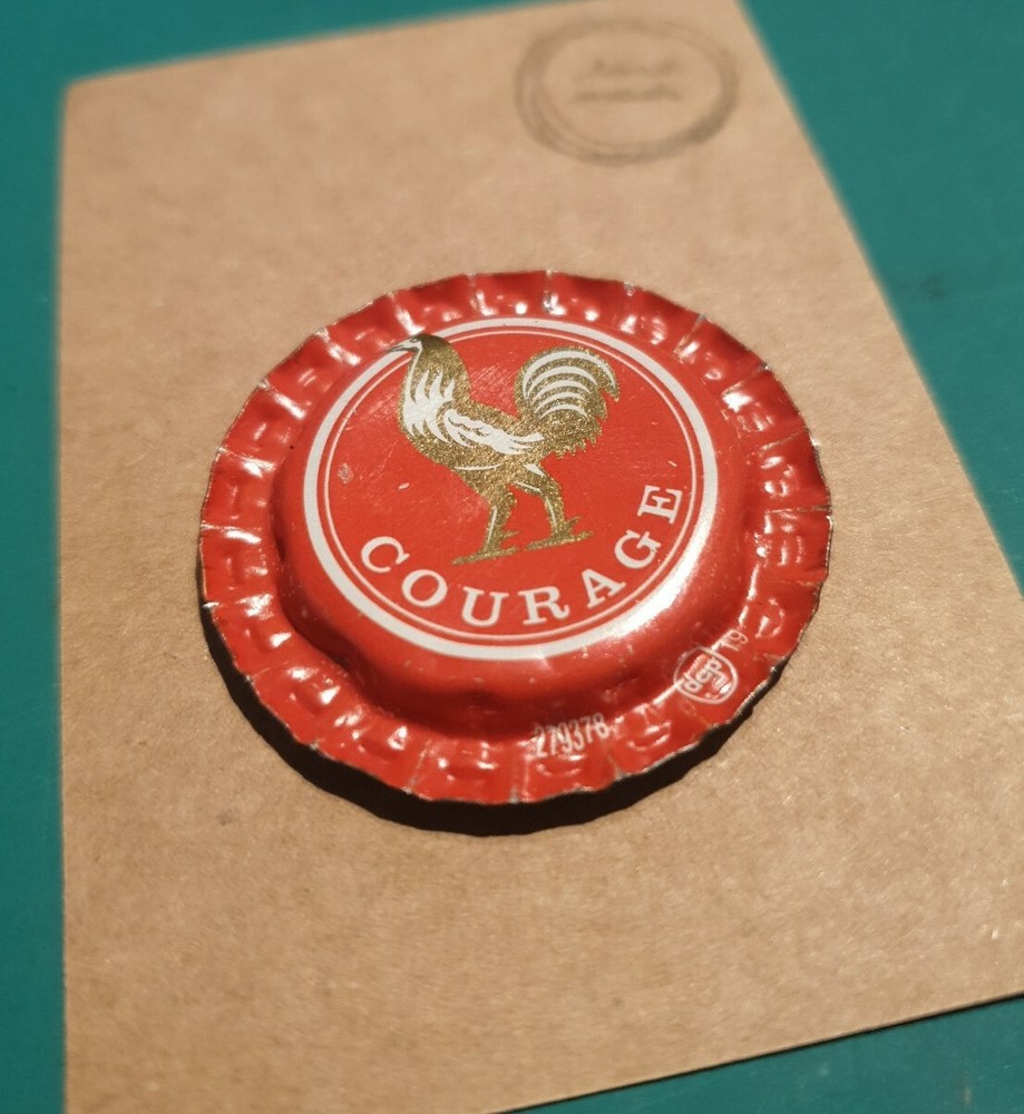 BOTTLE CAP FRIDGE MAGNET COURAGE