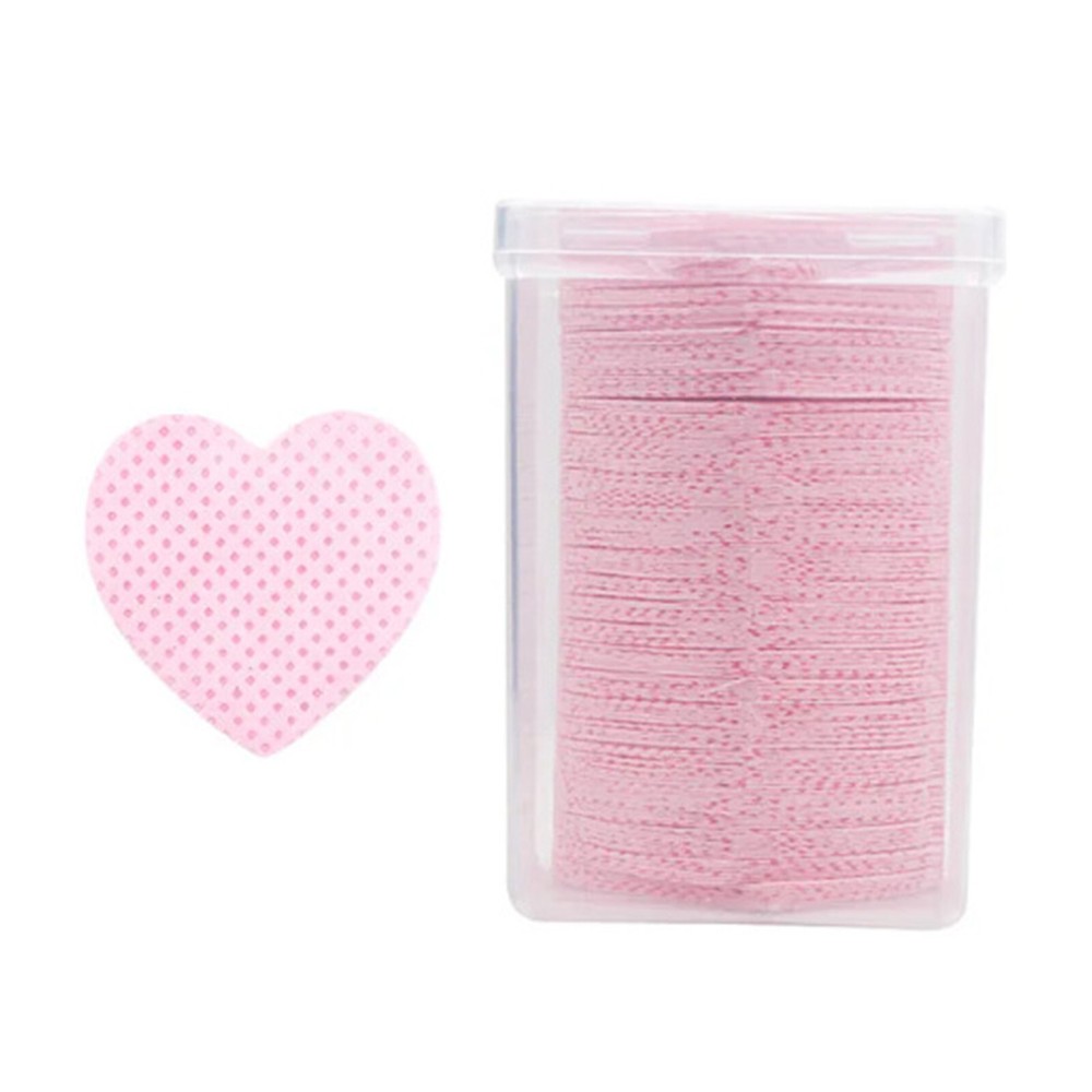 600Pcs Multi-functional Gentle Heart Shaped Cotton Pads Makeup Gadget Accessory