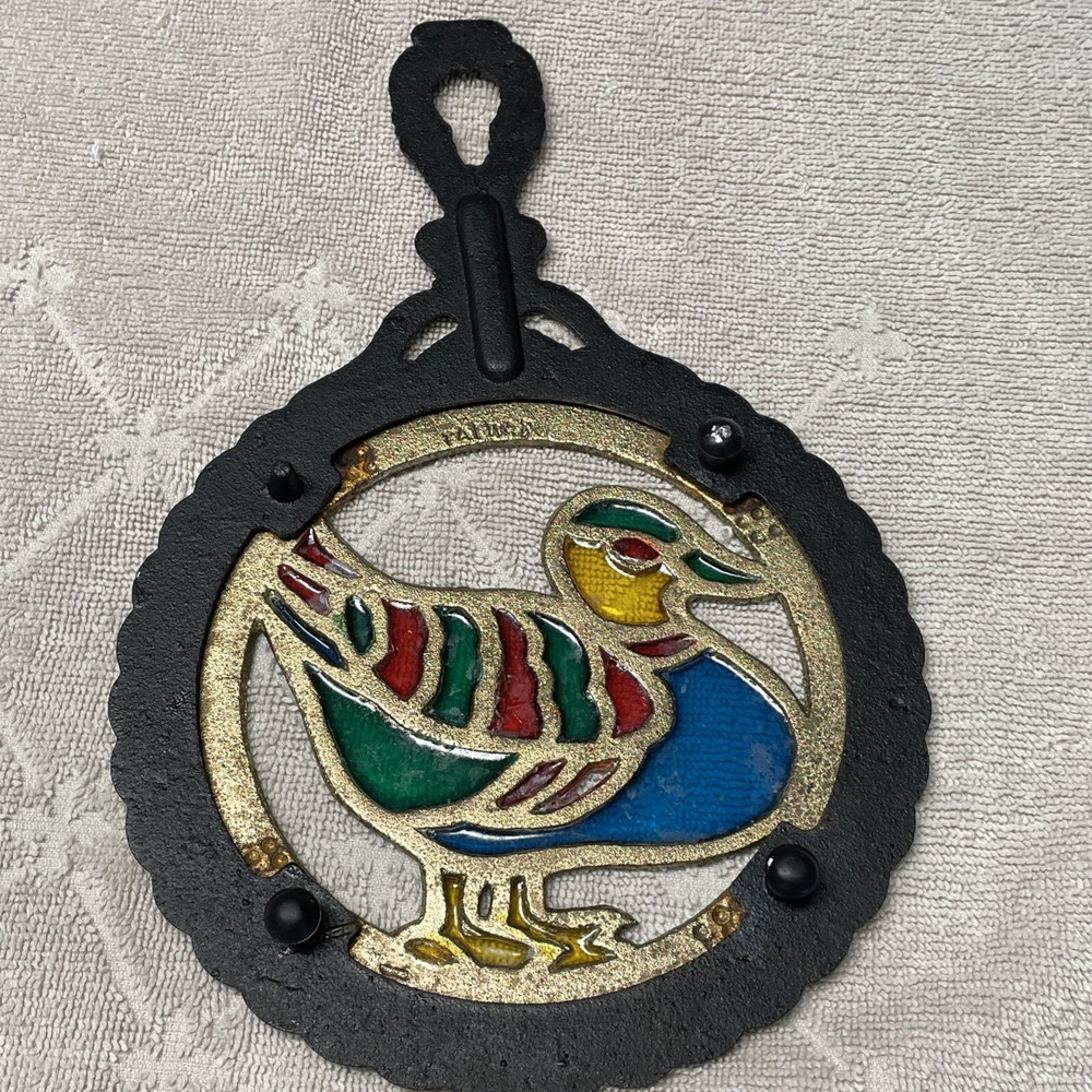 Cast Iron Trivet Duck Hot Plate