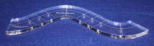 Border Braid-Quilting Template - 3/8" Clear Acrylic