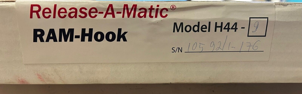 Peck & Hale Release-A-Matic RAM-Hook Model H44-9