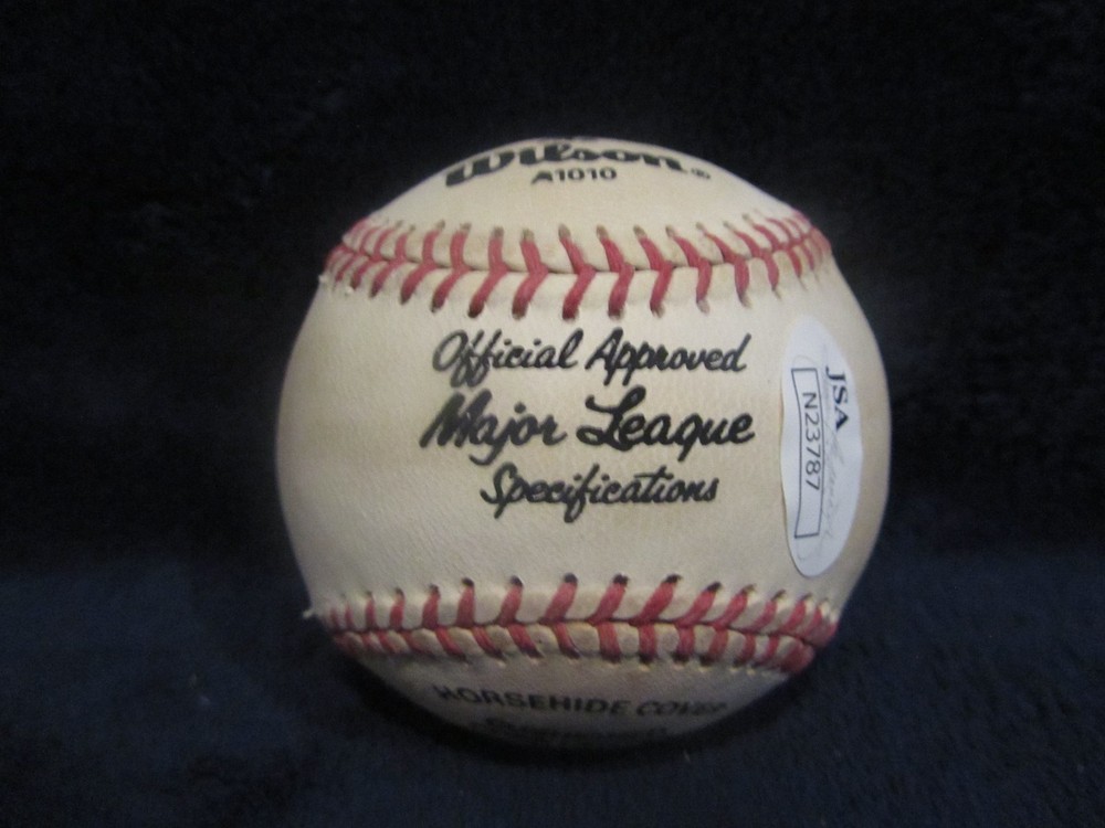 George Estock (D 2010) Autographed Official Wilson Baseball - JSA Cert