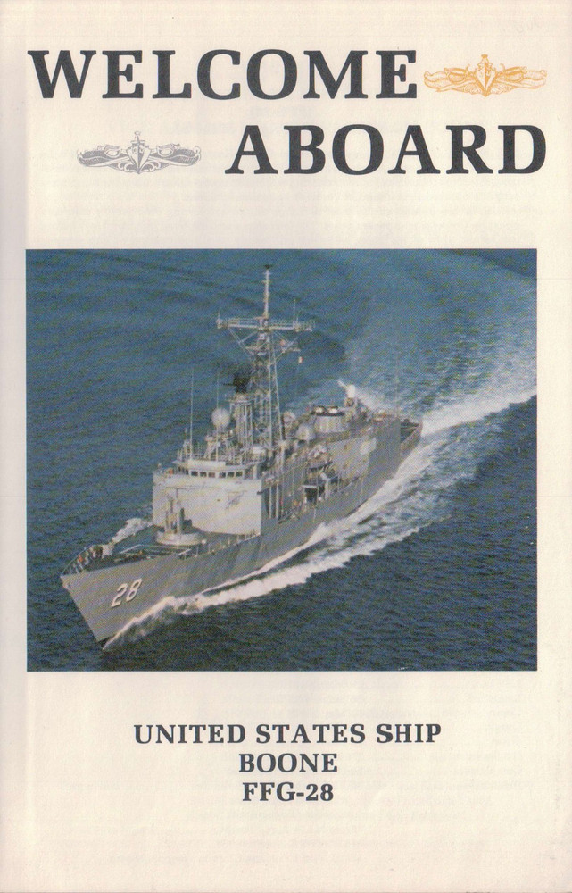 USS Boone FFG 28 Welcome Aboard pamphlet