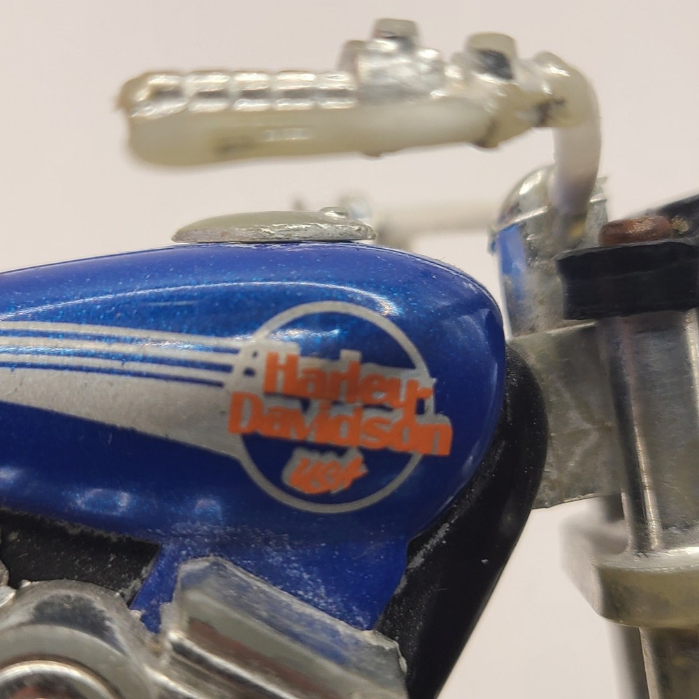 Vintage Matchbox 1981 Harley-Davidson Motorcycle Pull String - Tested & Working