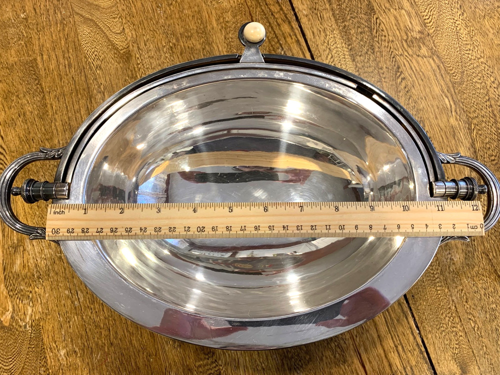 Antique Barker Bro. Silver-Plated Dome Server