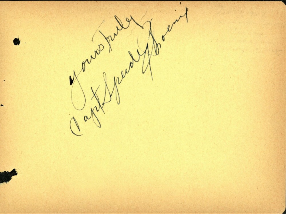 Mystery Circus Related Autograph - 1937 - #3