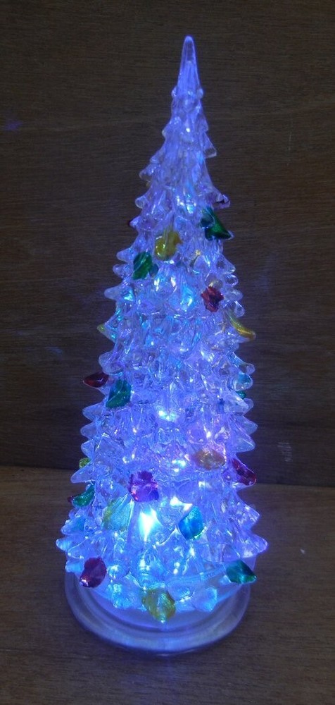2012 RCS 8"LIGHTED TREE COLOR-CHANGING MANTLE/VILLAGE NEW BUTTON BATTERY BOX