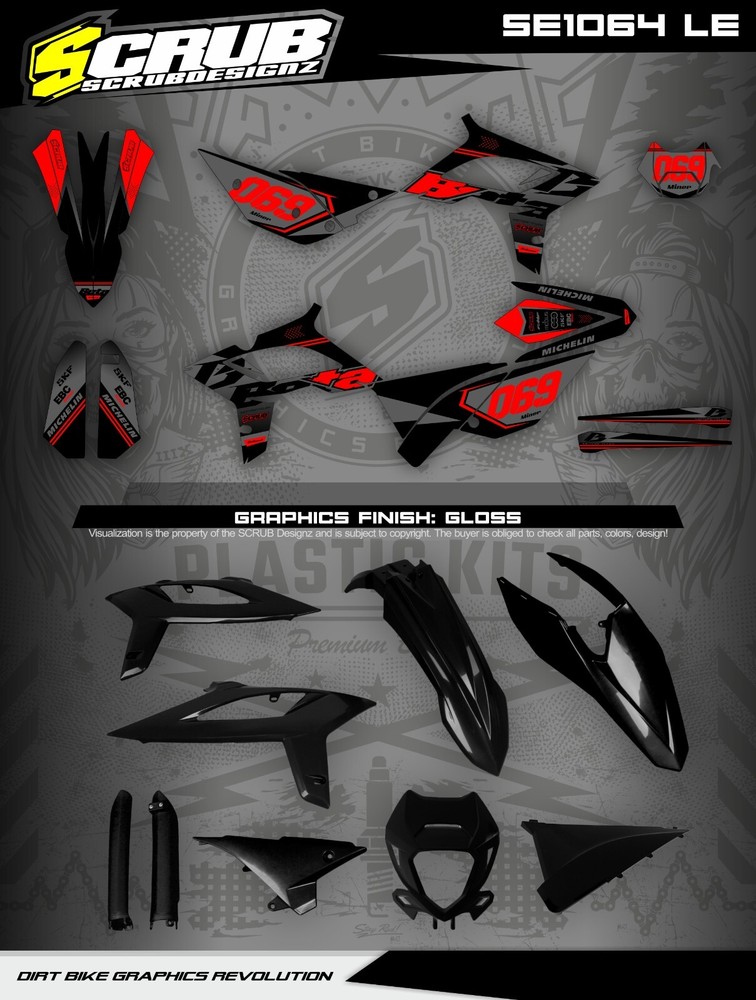 Plastics + Graphics applied Beta RR Polisport Restyle 2013-2017