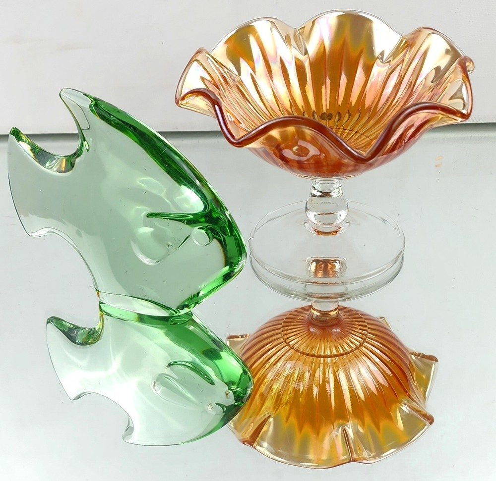 Carnival Glass Candy Dish