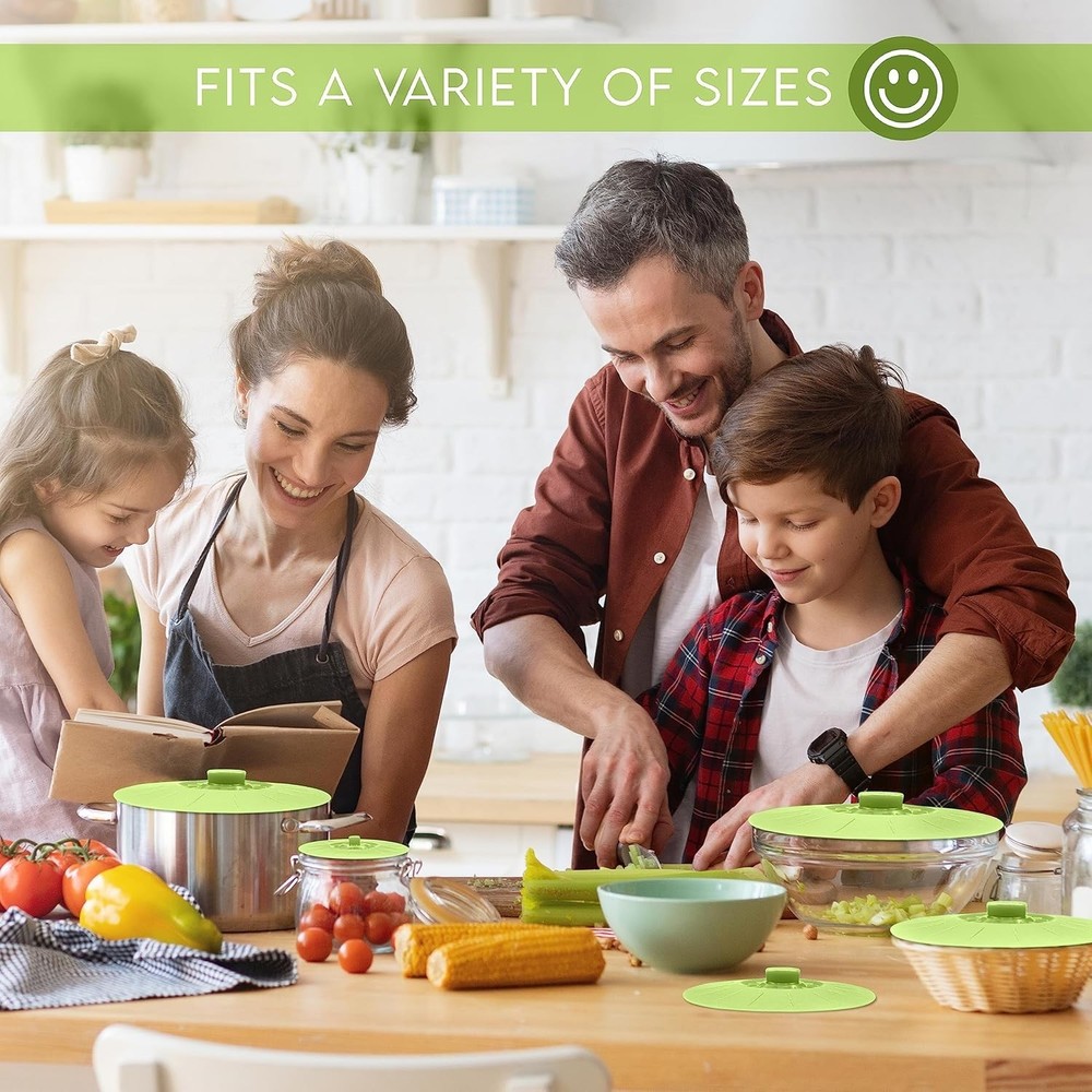 Easy Grip Silicone Bowl Covers - 5 Pcs