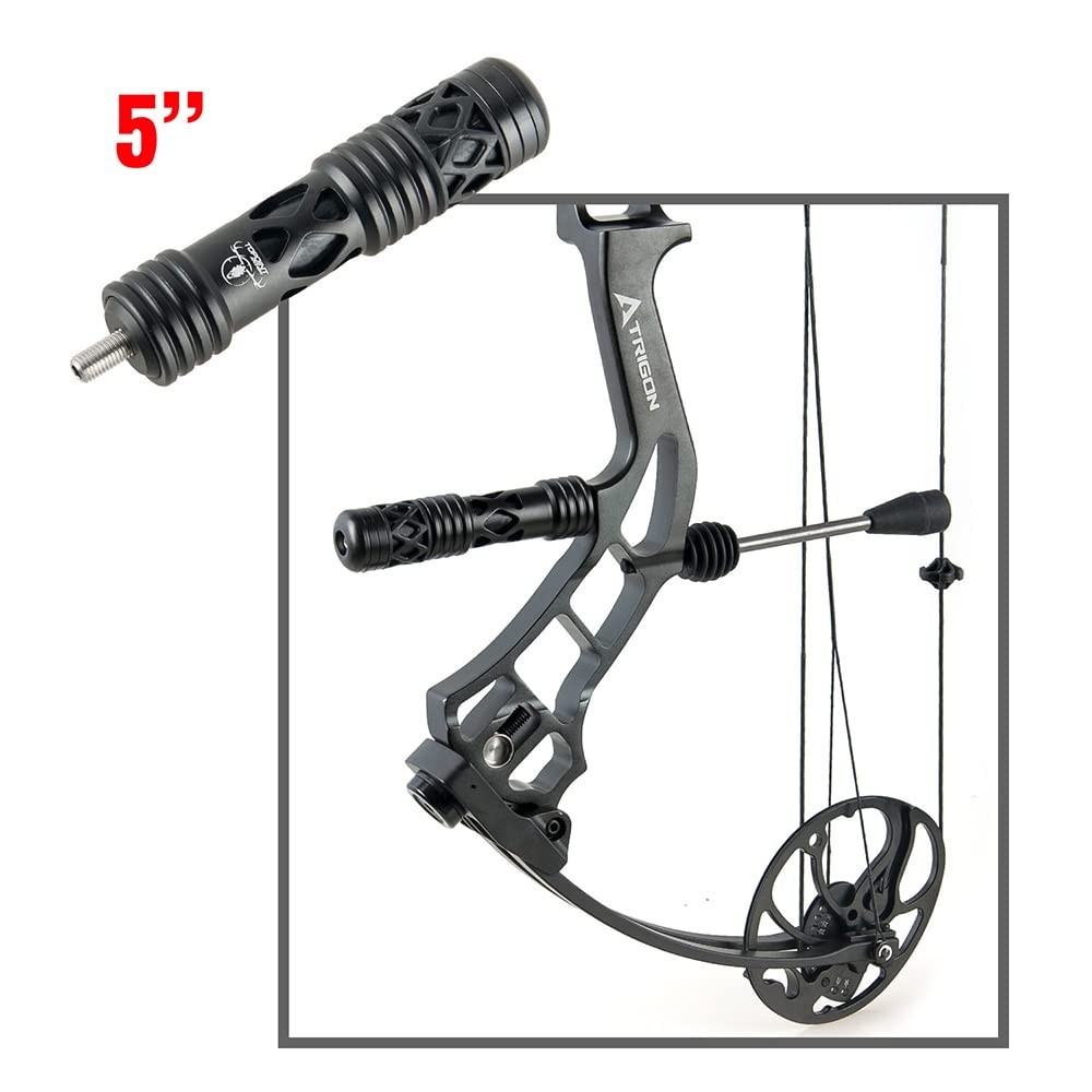 Archery Bow Stabilizer Balance Bar Rod 5” / 8” Compound Bow Bow Stabilizer Vi...