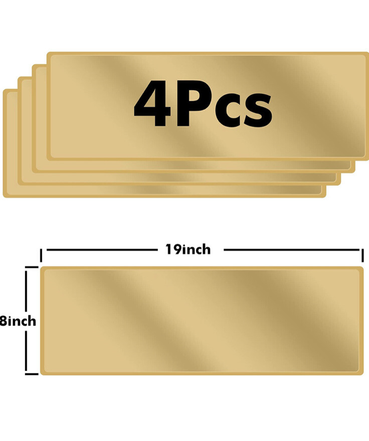 4 PC Self Adhesive sheets Couch Shield Claw Protection 19" x 8"