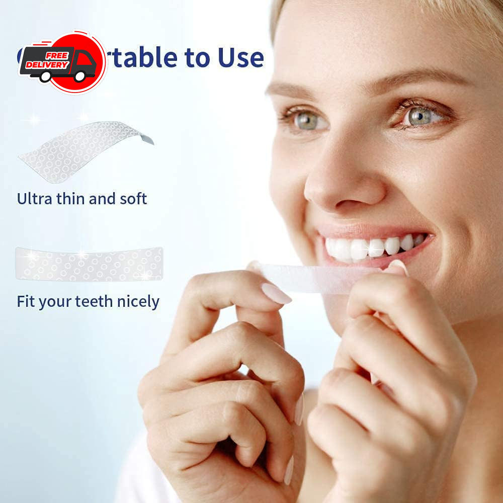 28PCS 5D Teeth Whitening Strips Tooth Rapid Bleaching White Strips Teeth White