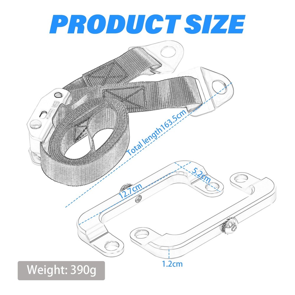 2017+ GSXR1000 GSXR1K FRONT SUSPENSION FORK LOWERING STRAP & CALIPER BRACKETS