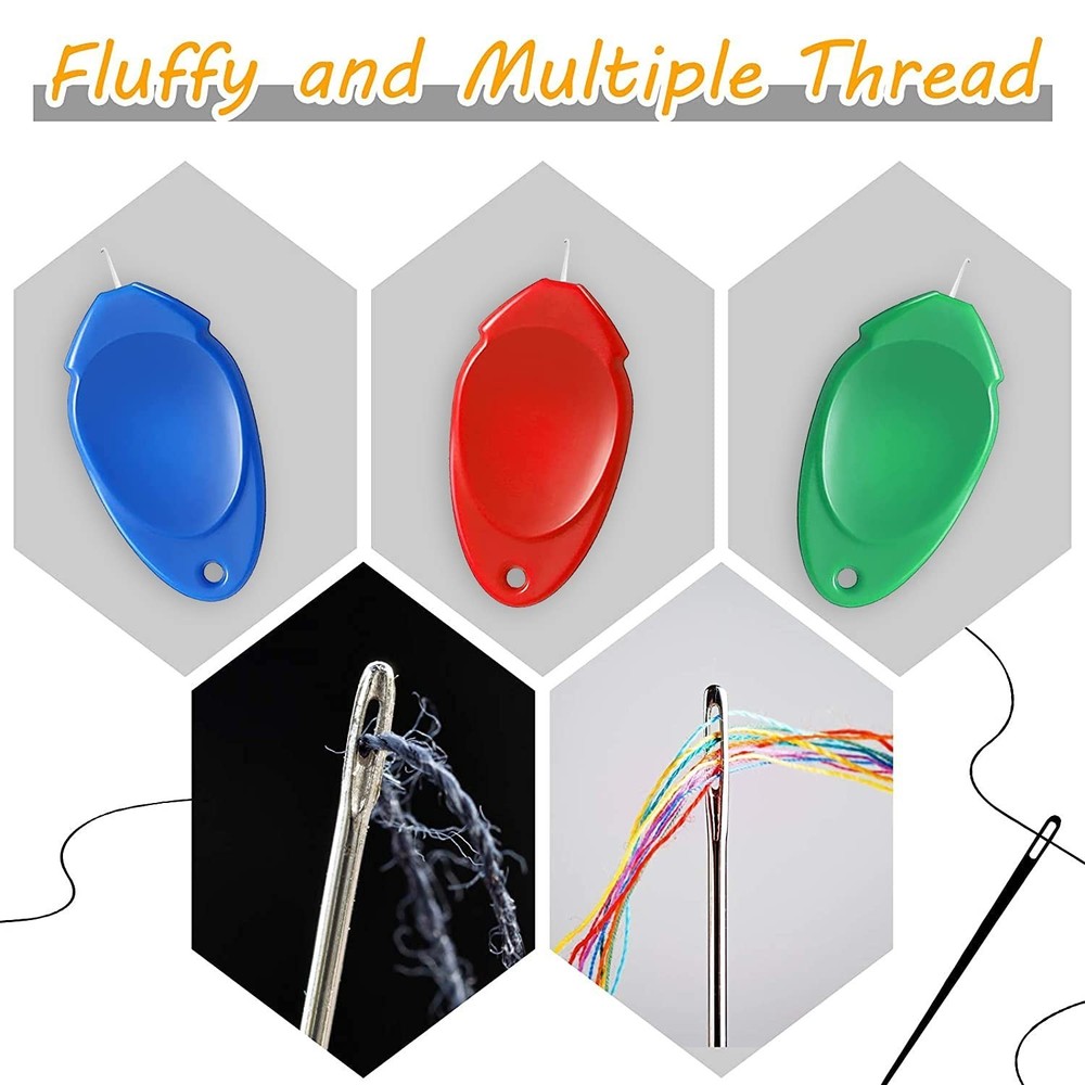 Threaders, Threader Tool, Threaders for Hand Sewing with Clear Box, Simple Th...