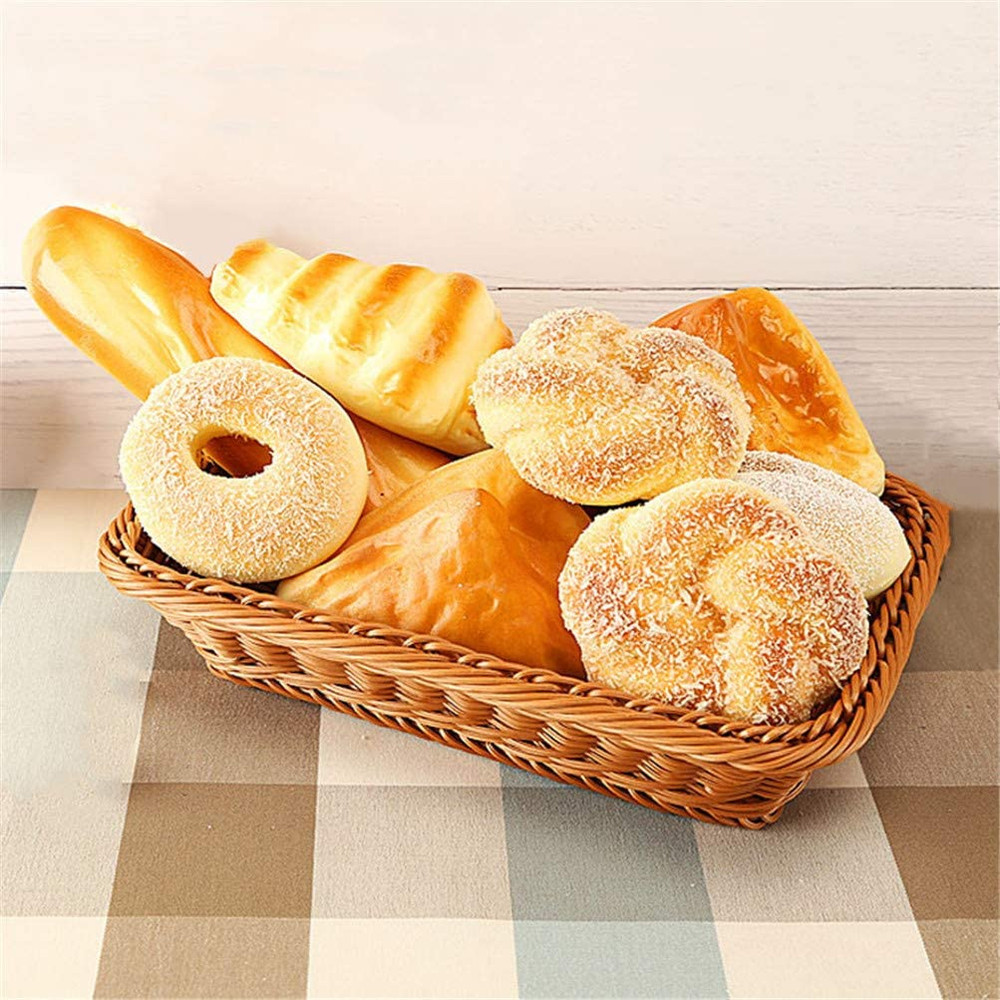 Simulation Food PU Fake Bread Model 8 Pieces