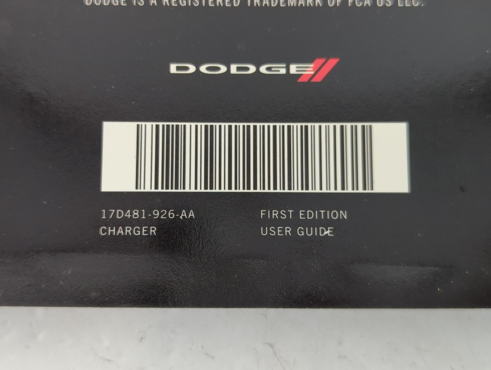 2017 Dodge Charger Owners Manual Book Guide HQUD3