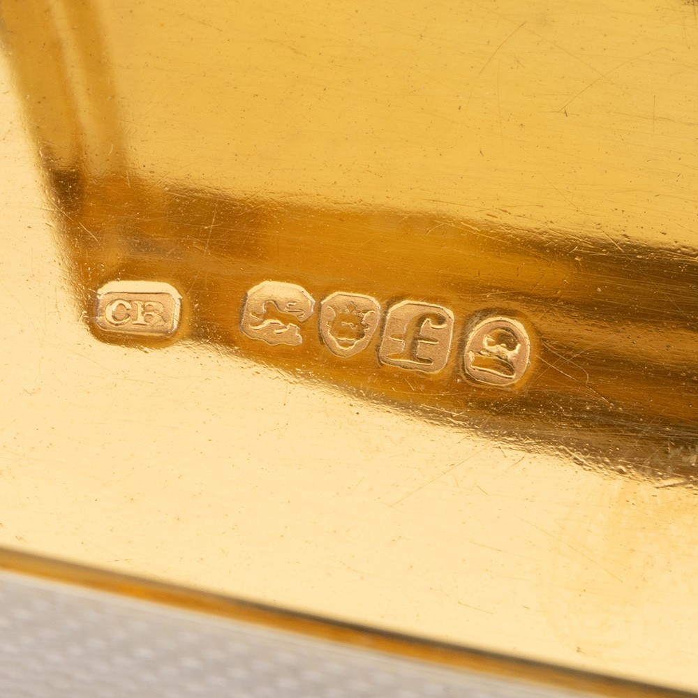 Sterling Silver Snuff Box with Parcel Gilt Interior 1821