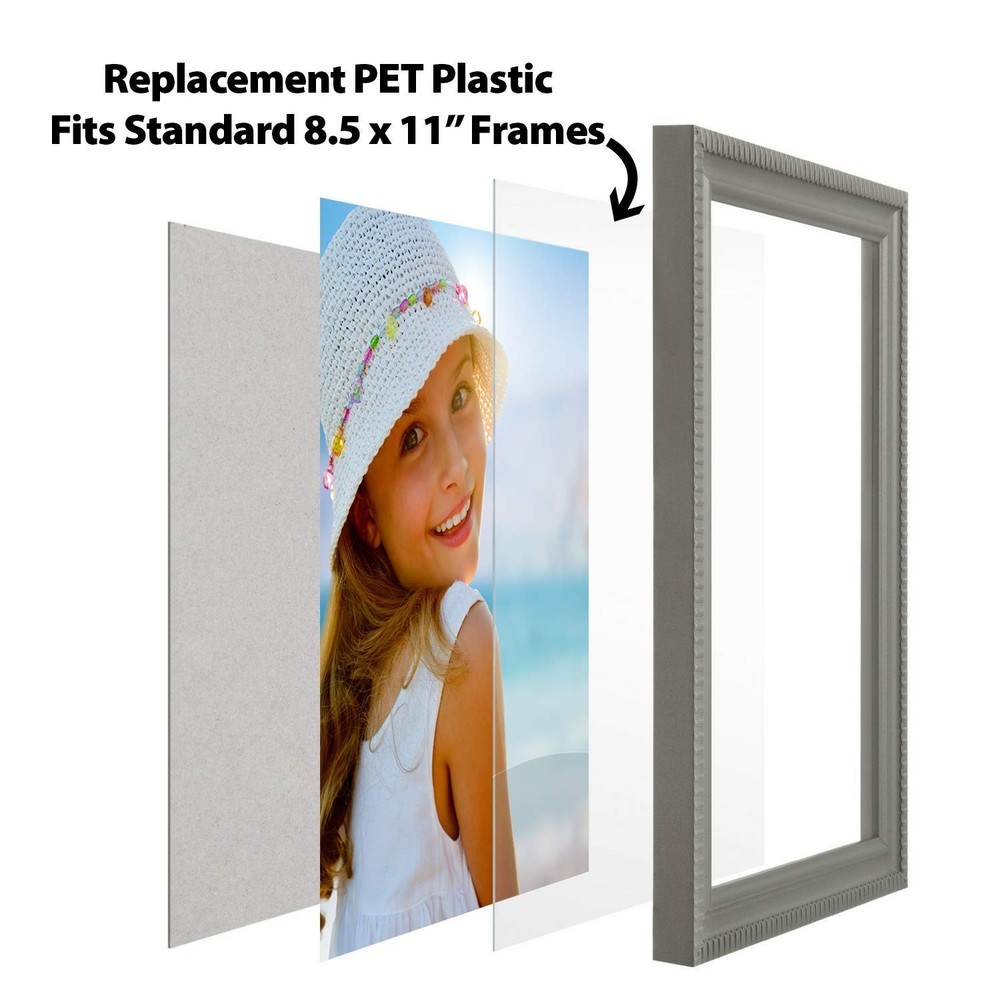Crystal Clear PET Plastic Sheets 8.5x11 - 2 Pack, Shatterproof Crafting Solution