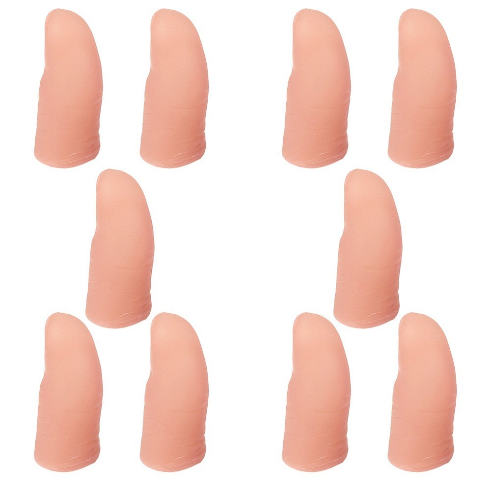 10Pcs False Finger Support Fingertip Protector Silk Thumb Finger