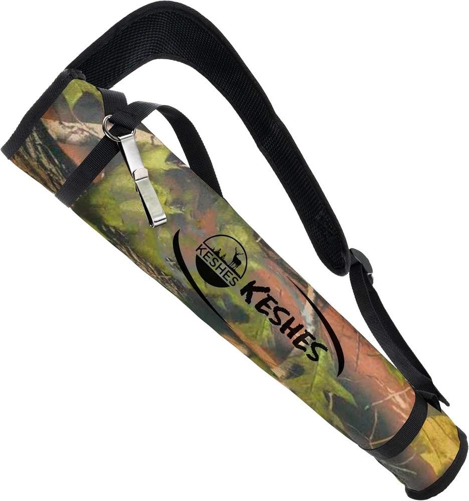Durable Archery Quiver - Adjustable Shoulder Strap & Belt Clip for Versatile Use