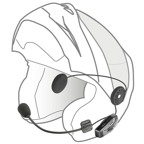 Interphone UCOM6R Motorcycle Helmet Phone GPS Bluetooth Intercom - Single Pack