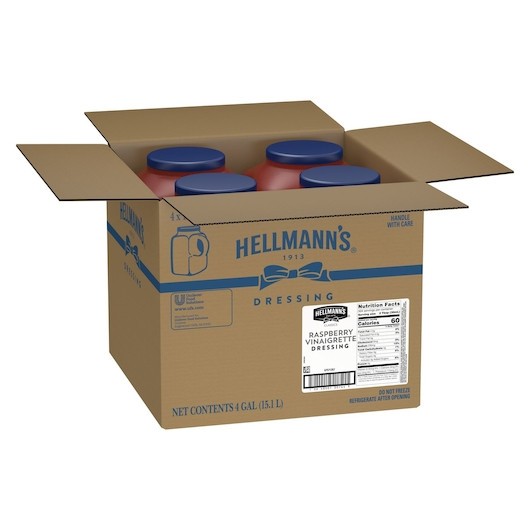 Hellmann s Raspberry Vinaigrette Dressing, 1 Gallon, 4 Per Case