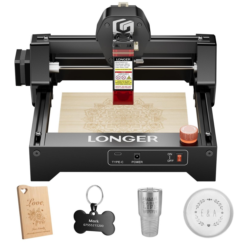 Laser Engraver – Ray5 mini Portable ray5 3.5W, black