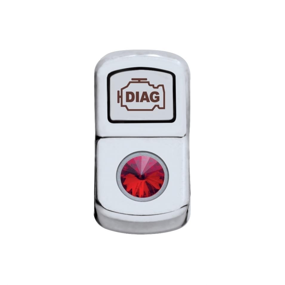 "Diagnostic" Rocker Switch Cover - Red Diamond