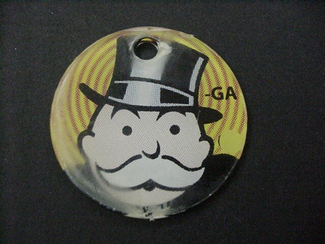 Monopoly Pinball Machine Stern Key Chain