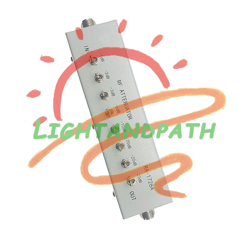 1Pcs New 0 - 82DB VARIABLE/ STEP ATTENUATOR 50 OHM for Radio Transmitter~