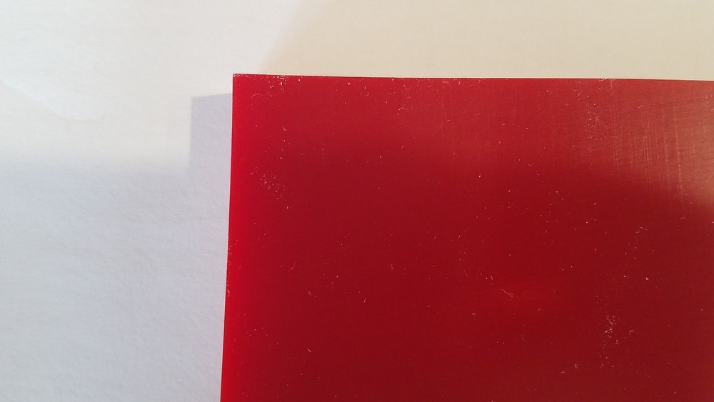 5/8" x 6" X 6" URETHANE / POLYURETHANE 95 A RED SHEET