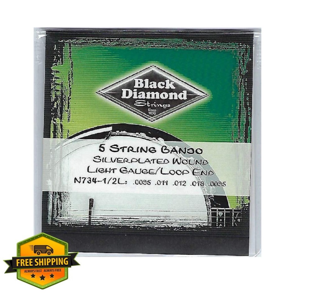 Black Diamond Banjo Strings 5 String Light N7341/2L