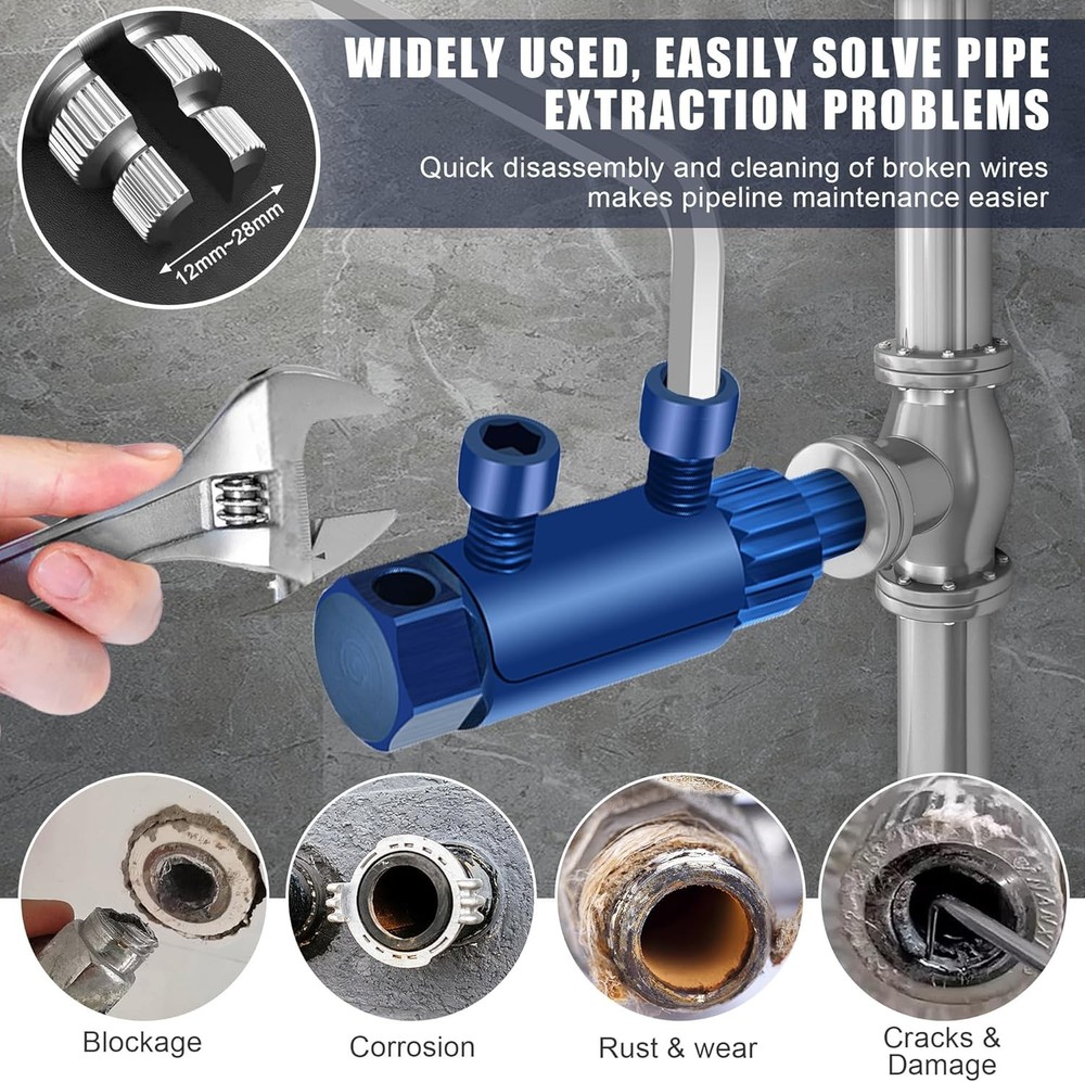 Broken Pipe Thread Extractor Tool, New Broken Faucet Removal Tool, 2025 Stripped