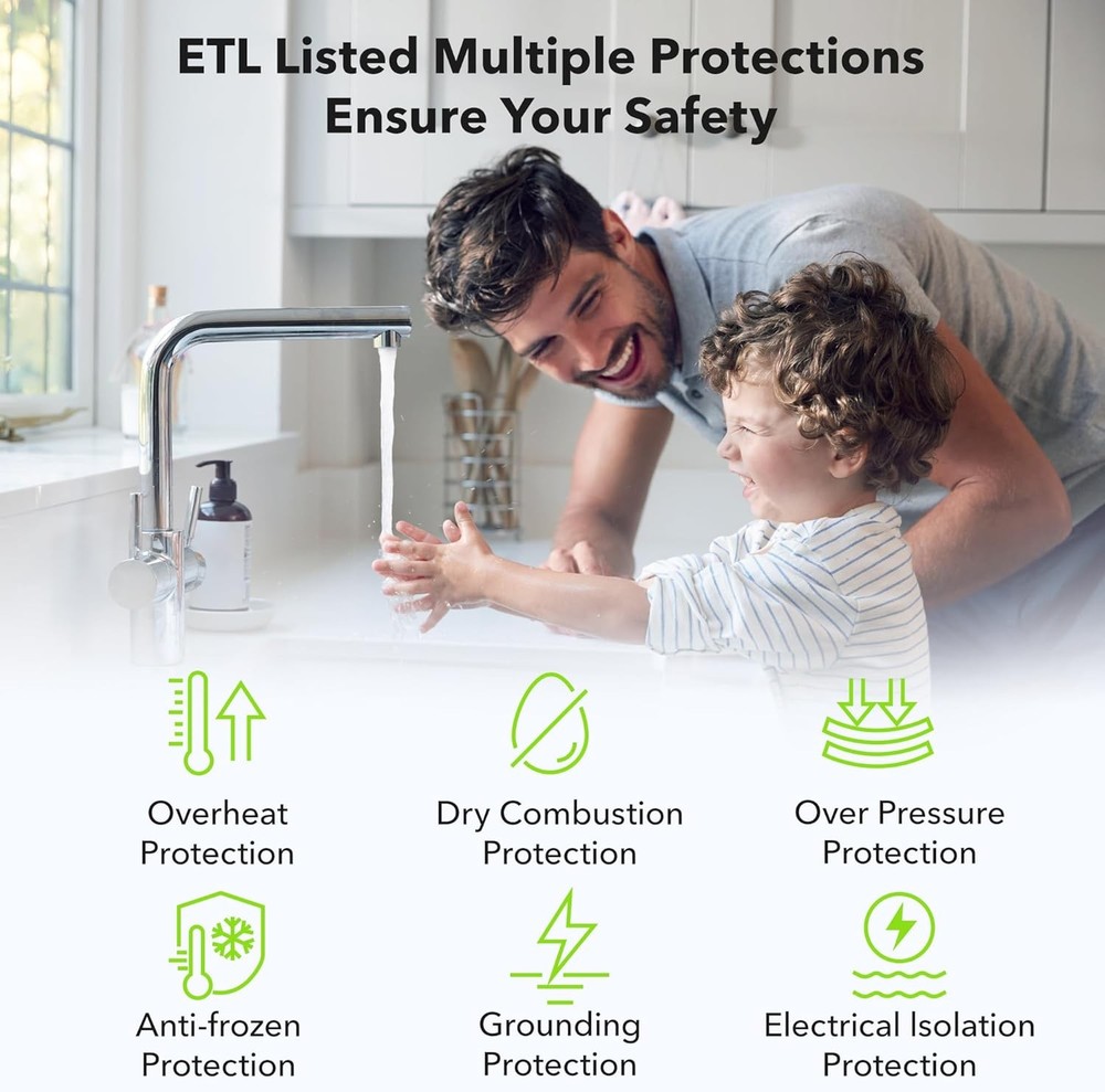 Electric Under Sink Point of Use Mini-Tank Water Heater 2.7G 1440W 120V *6685D1K