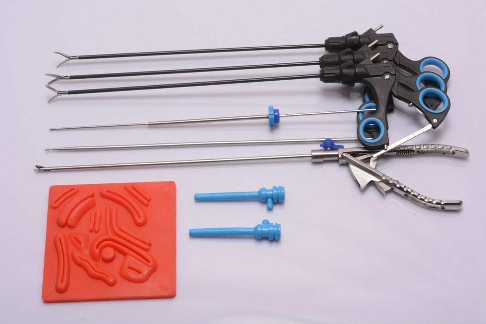 Laparoscopic Simulator Endo-Trainer with complete Set Kit Endoscopy Instruments