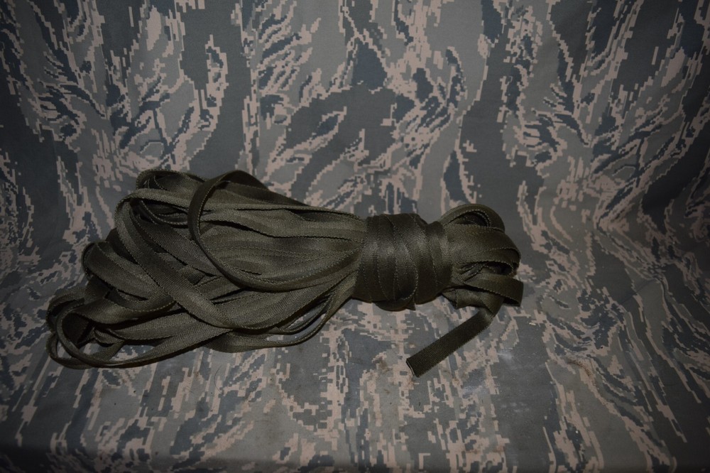 *webbing cotton 9/16 type 1 class 2a OD 7 webbing military surplus