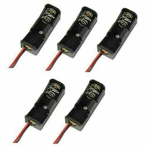 5Pcs 23A/A23 Battery (12V) Clip Holder Box Case Black