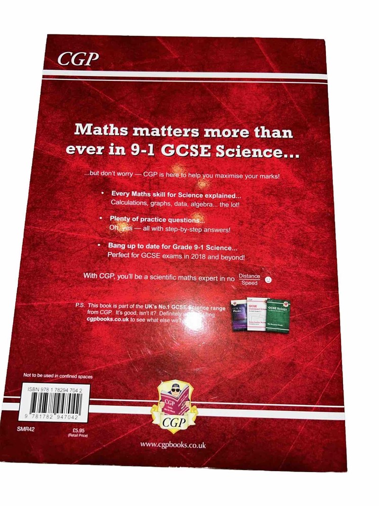 Grade 9-1 GCSE Science: Essential Maths Skills - Study & Practice by CGP...