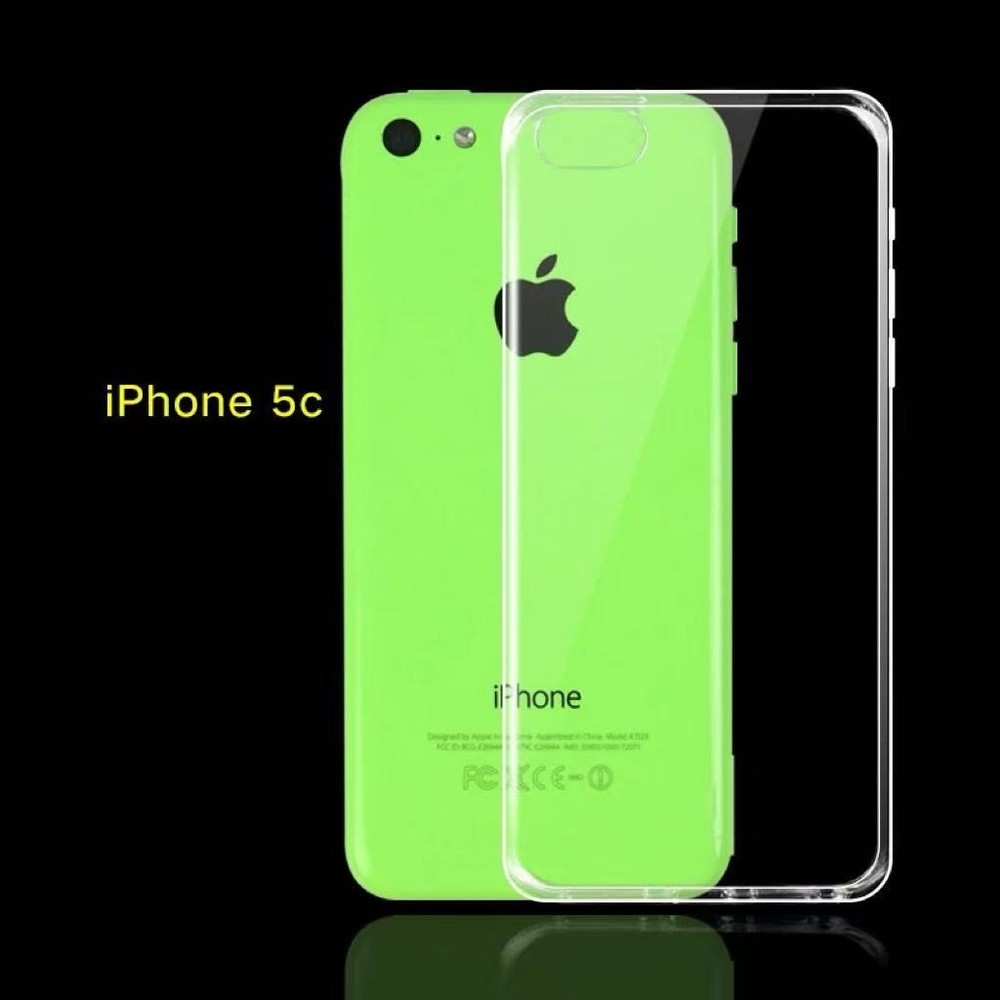 For IPhone 5C 0.5mm Thin Transparent Back Cover Phone case Clear Shockproof