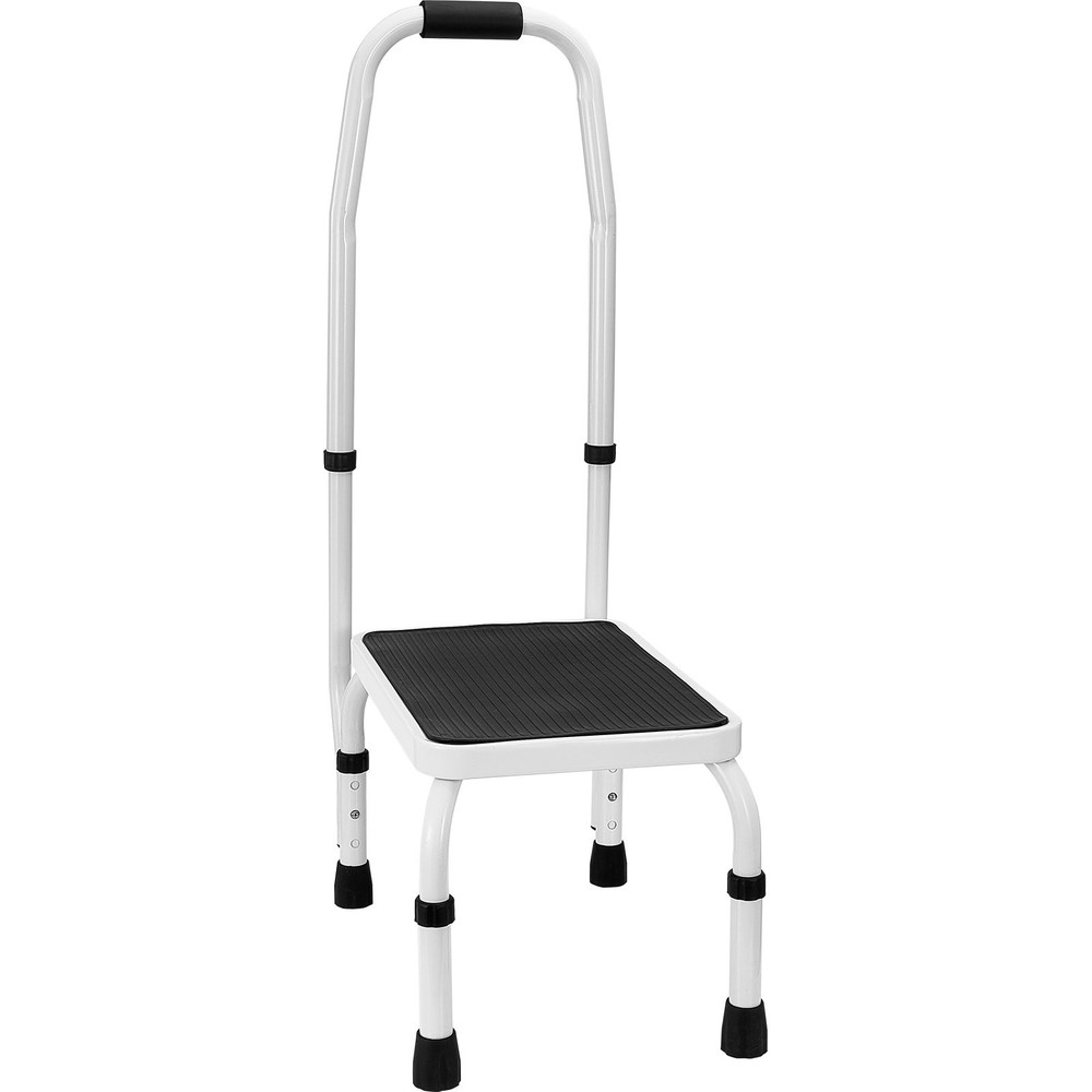 VEVOR Step Stool 1-Step 330lbs Capacity,3 Adjustable Height w/Handle Steel Step