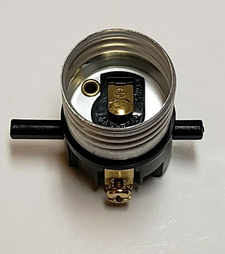 On/Off Push-thru Interior Lamp Socket E26 Medium Base 30683J