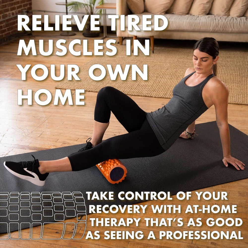 Foam Roller - Patented Medium Density Deep Tissue Massage Roller, 4K