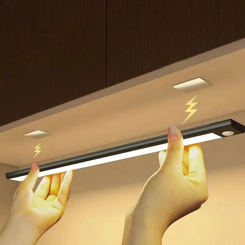 PREMIUM LED Motion Sensor Under Cabinet Light USB Rechargable Kitchen Lamp Strip