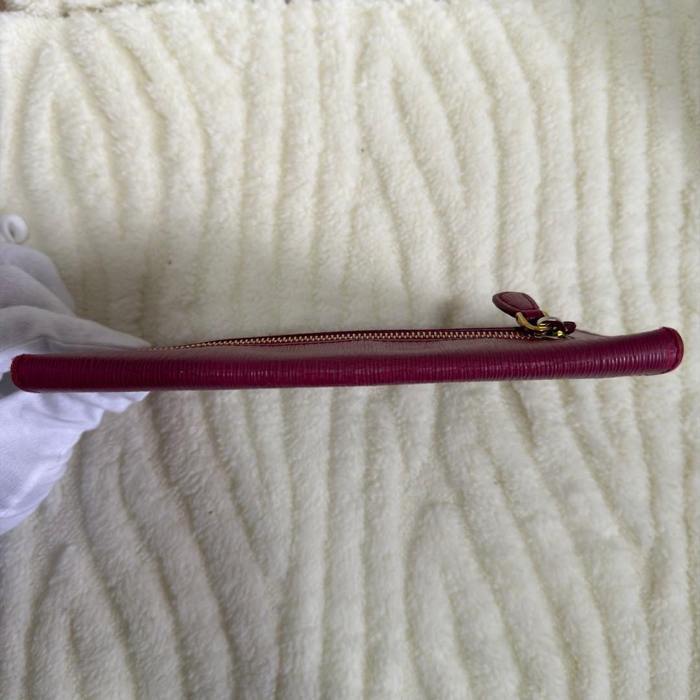 PRADA Pink Solid Folding Wallet for Women excellent gift