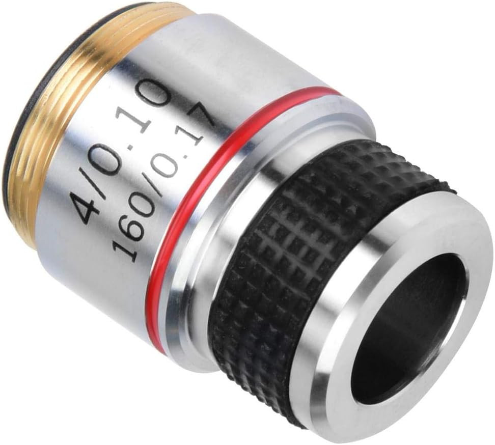 4X Compound Microscope Standard Plan Achromatic Objectives Lens 185 Conjugate Di