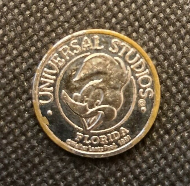 1991 NAMCO UNIVERSAL STUDIOS FLORIDA TOKEN! e2671UXX