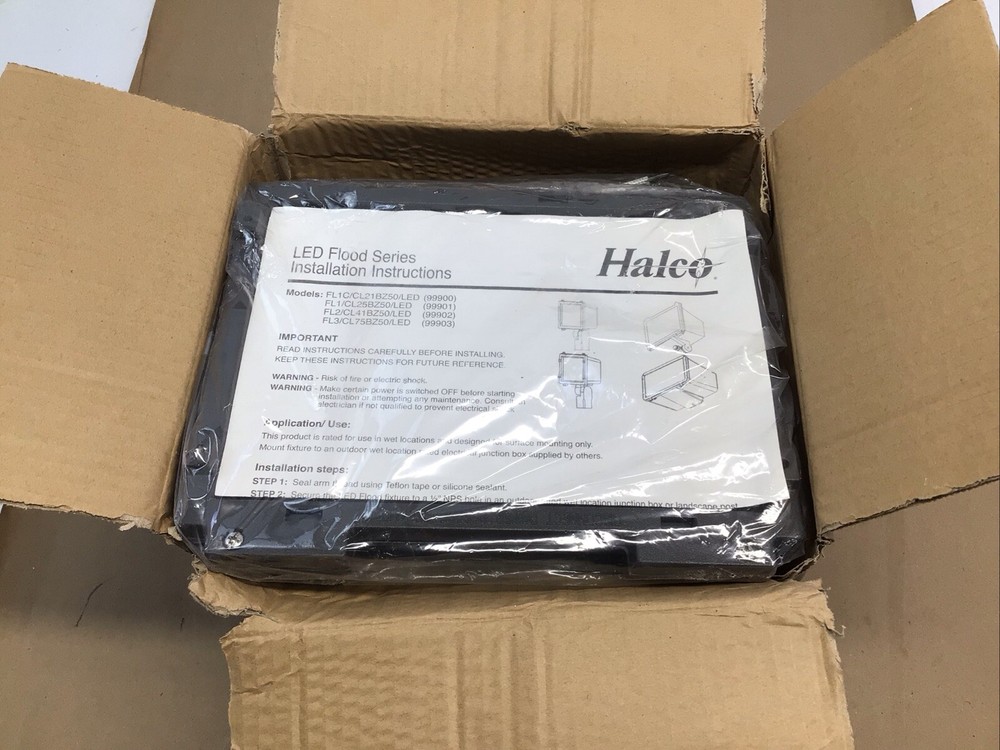 Halco 99901 OOP Solid State Lighting Floodlight 25w 2123 Lumens Bronze Small
