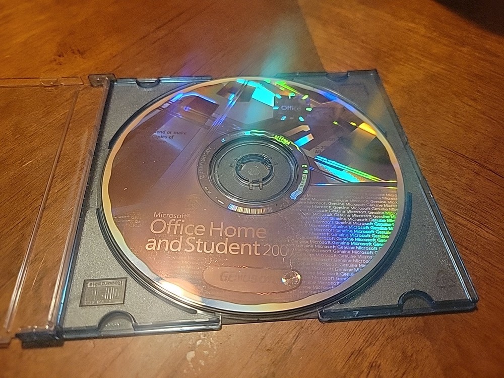 Microsoft Office Home and Student 2007 Windows CD NO LICENSE CODE