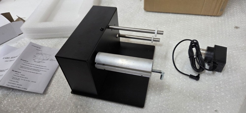 Automatic Label Rewinder Machine, 110V Speed Adjustable Automatic Label Rewinder